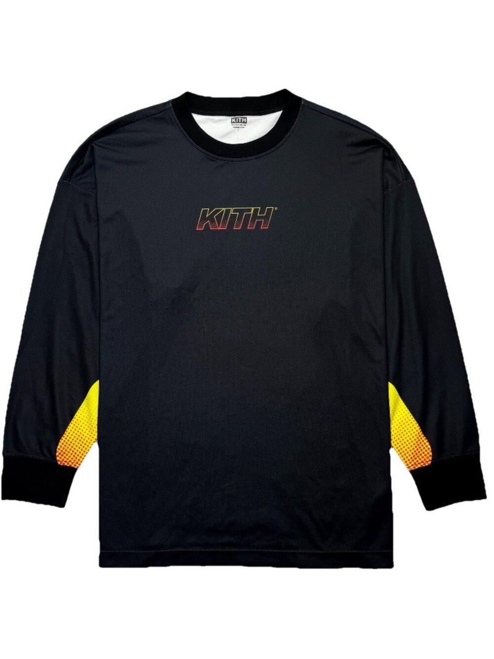 Kith Ridley Speed Logo L/S Sport Shirt Unisex L Black Drop Shoulder Streetwear